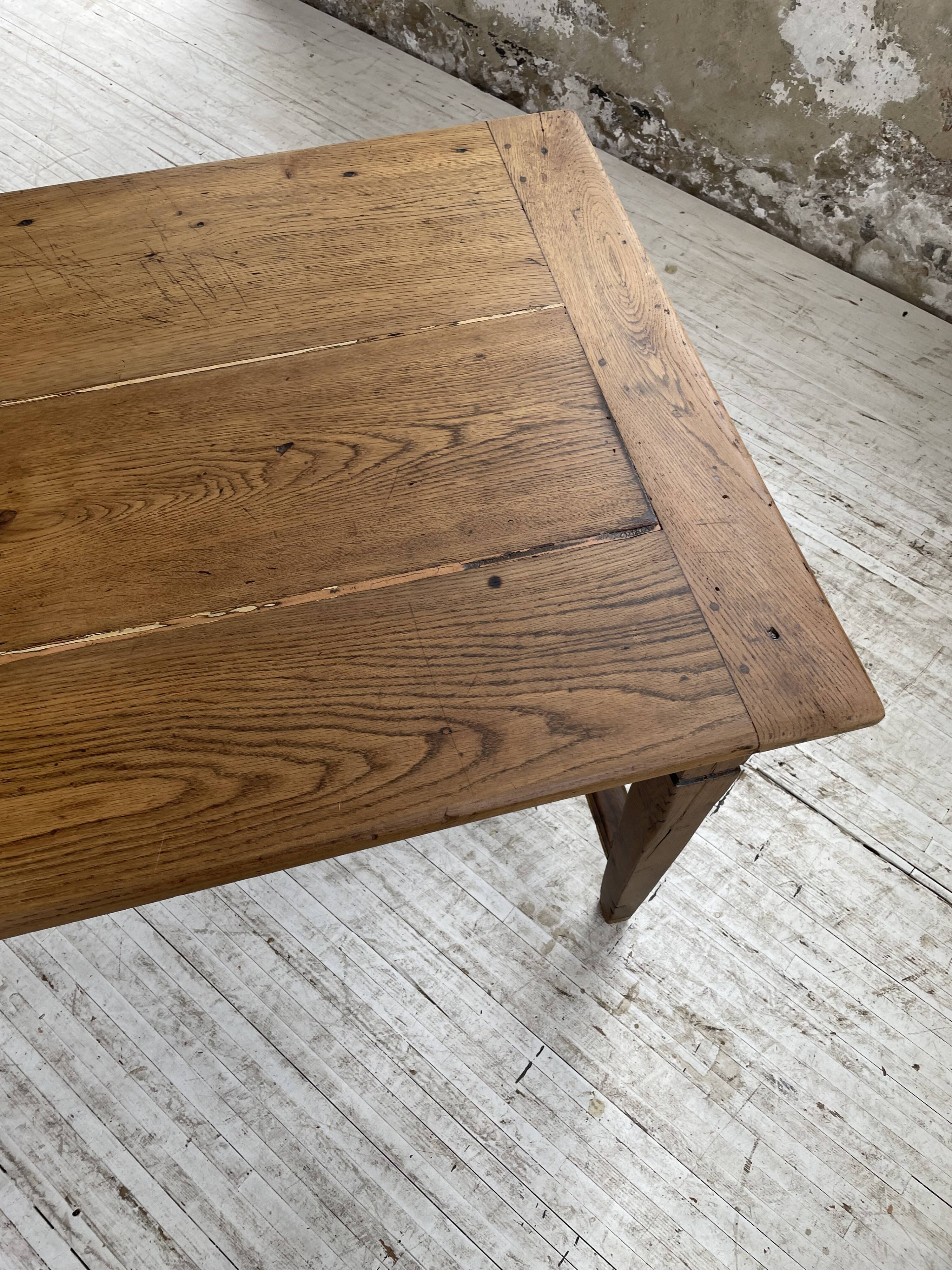 Oak farmhouse table