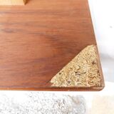 Table teck 2 rallonges vintage