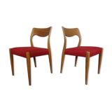 Set of Danish Oak Dining Chairs, 1960s