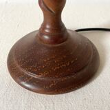 Turned wooden lamp h 50
