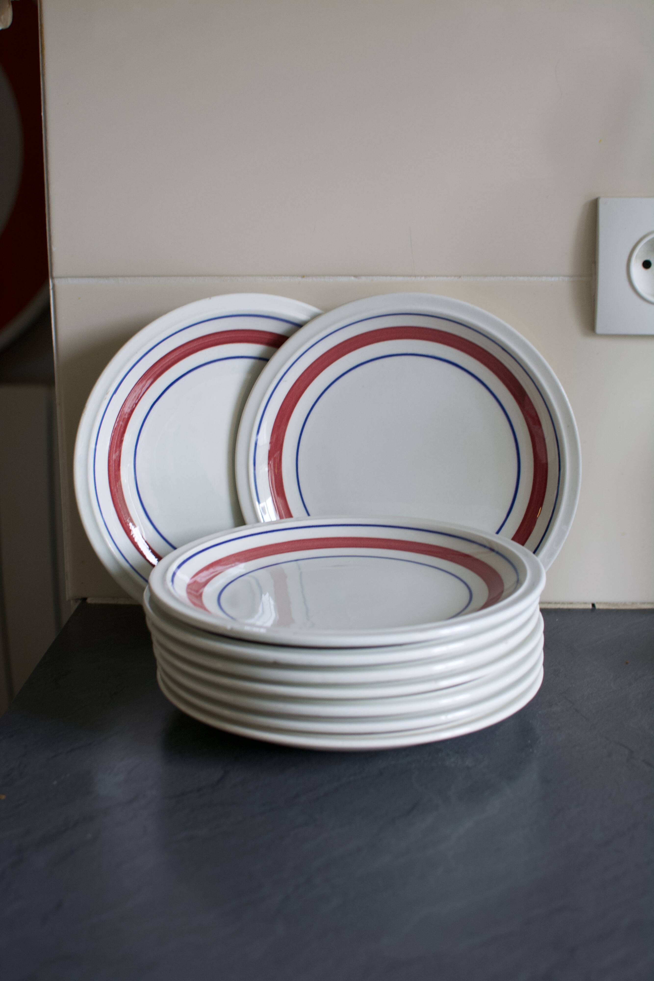 Vintage plates made in Italy S. Maria