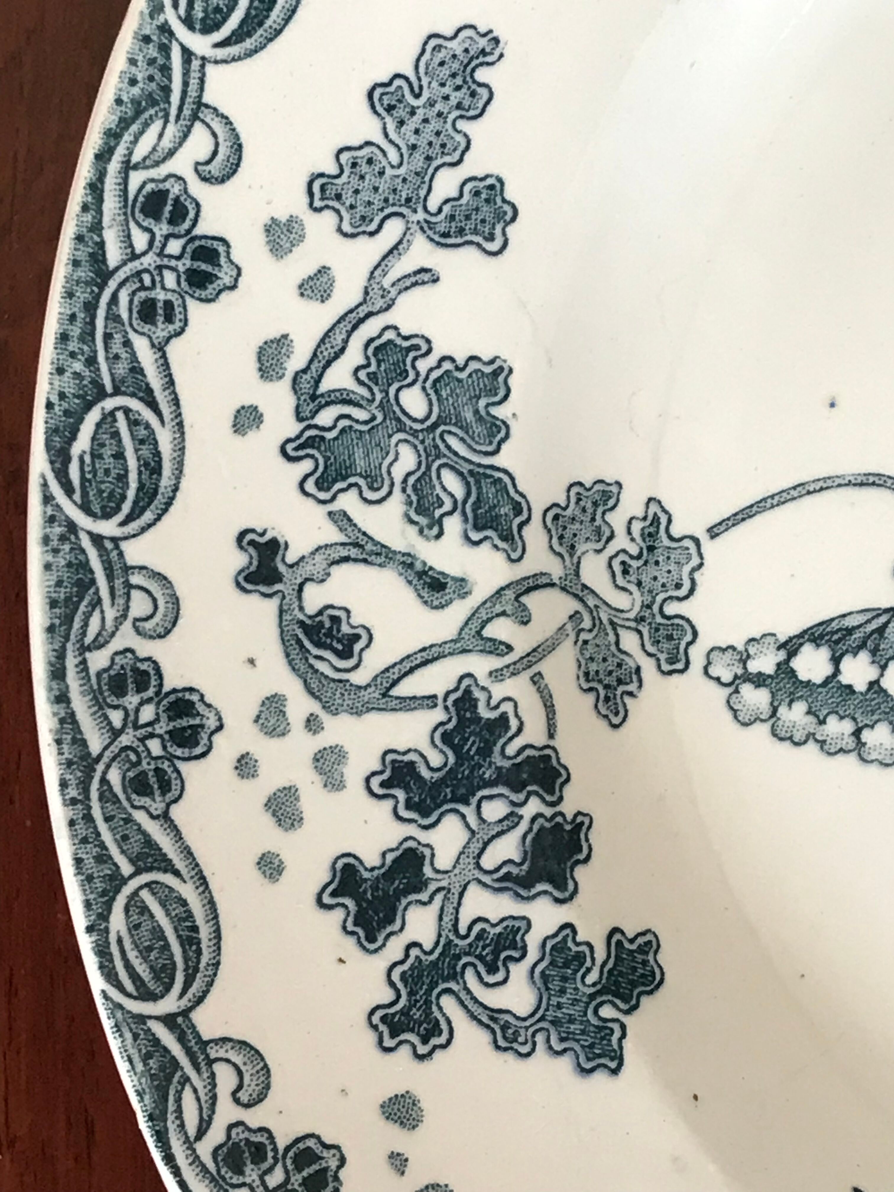 Seven plates Saint-Amand and Hamage