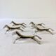 5 silver-plated knife rests in the shape of a horse. 1960s