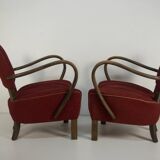 Art Deco Armchairs H-237 by Halabala, Set of 2
