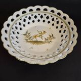 Moustiers earthenware fruit bowl