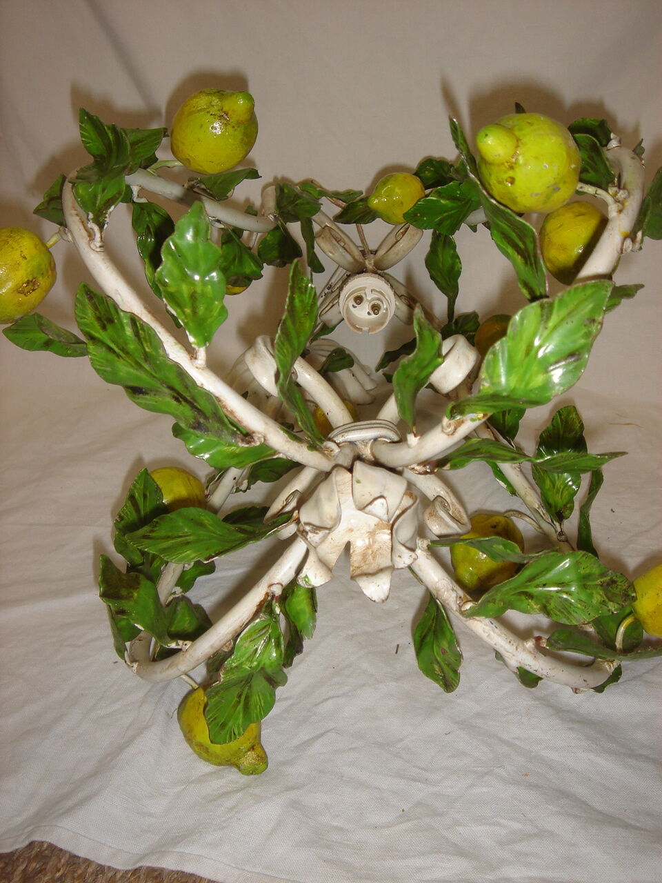 Firenze chandelier leaf decorations - lemons 1970