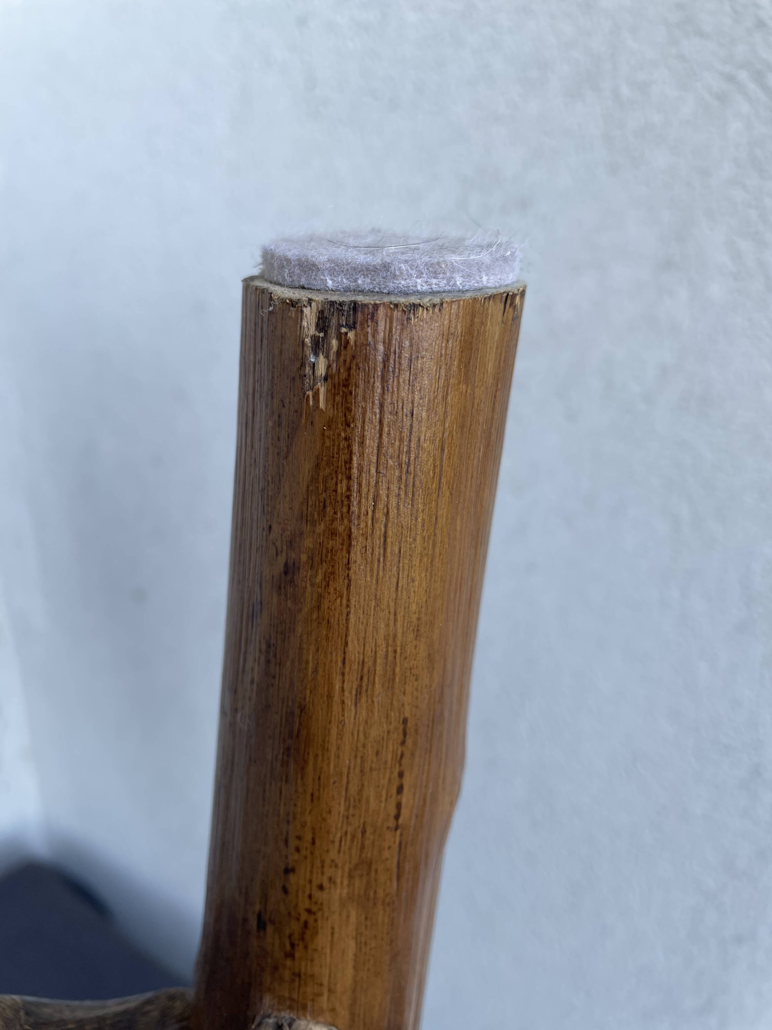 Chestnut and bamboo stool