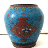 Antique Chinese Cloisonné Enamel Vase