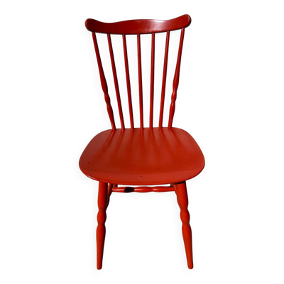 Chaise baumann rouge brique