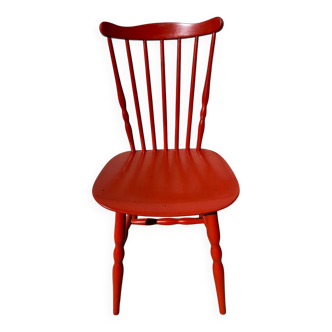 Chaise baumann rouge brique