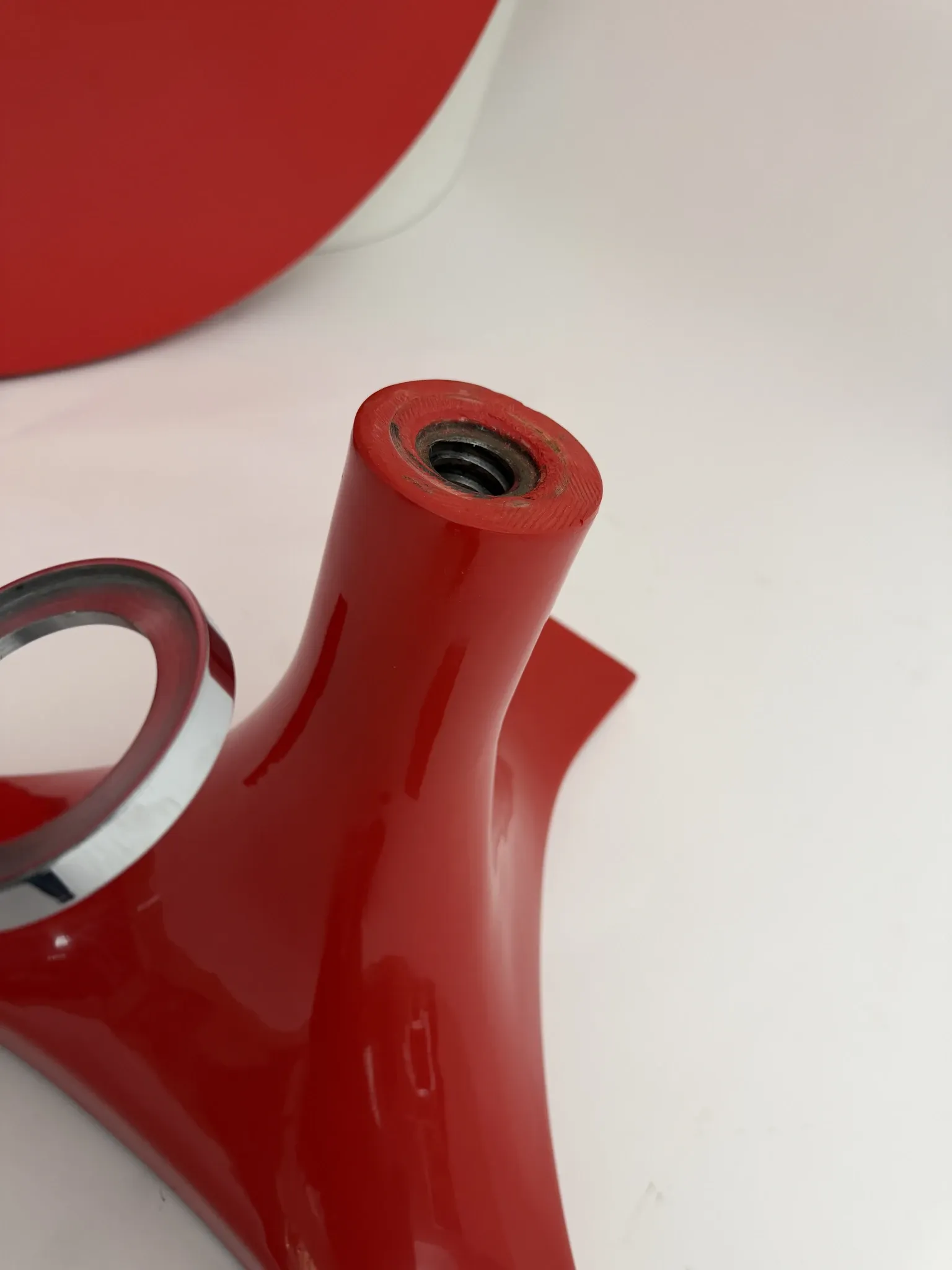 Red '4997' Dining Table by Gardella & Castelli for Kartell, Italy, 1970