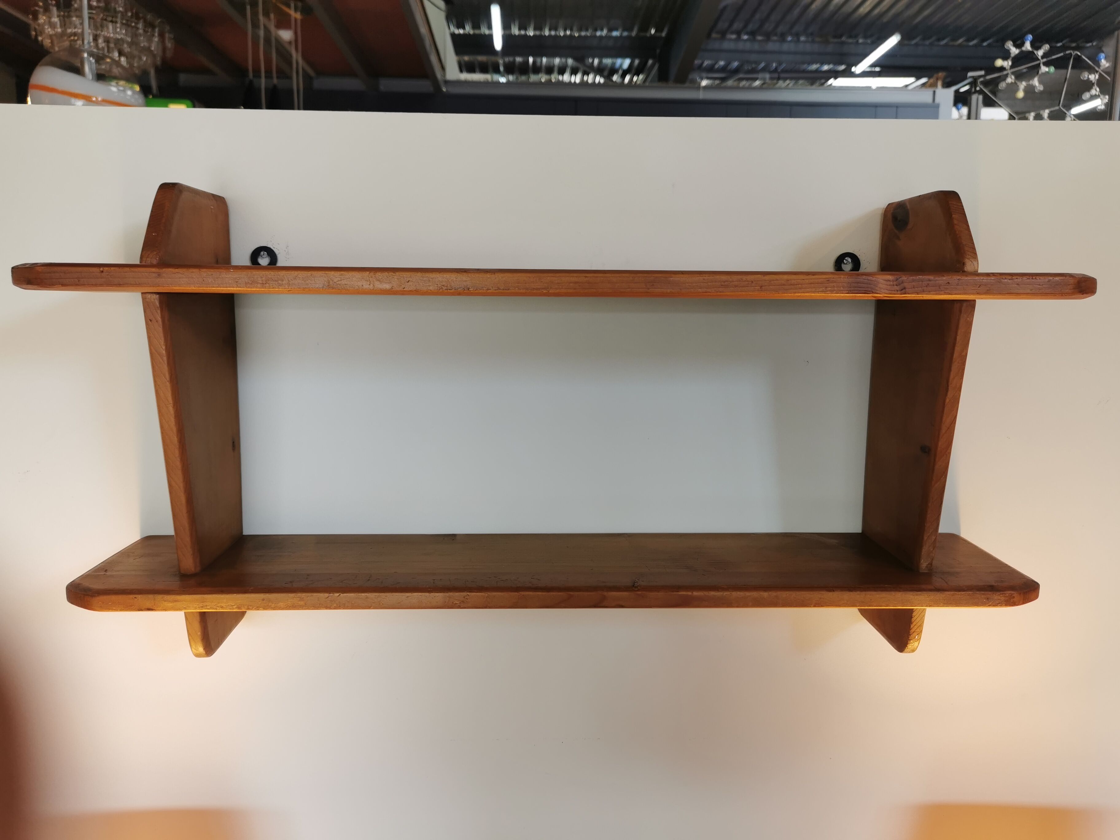Etagère murale en pin des années 70