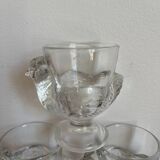 6 glass egg cups