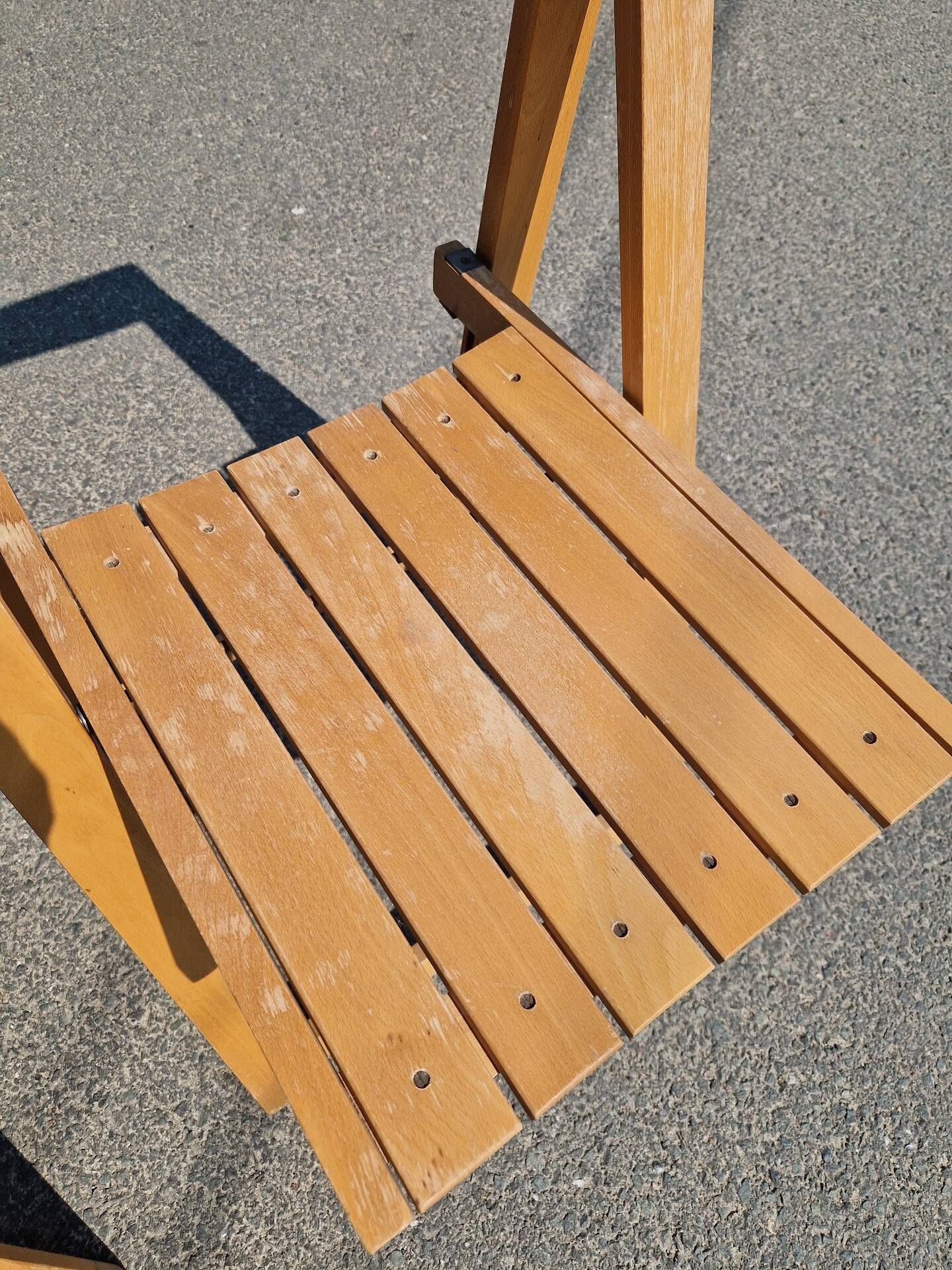 Set of 4 folding chairs by Aldo Jacober