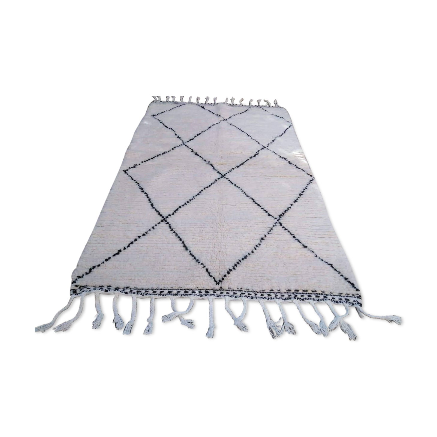 CARPET BENI OUARAIN 100% VIRGIN WOOL MAKES A NEW HAND