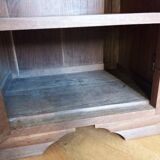 Art deco bedside table marble and wood