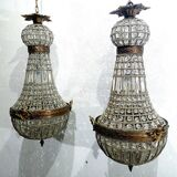 Pair of 1-Light Hot Air Balloon Chandeliers