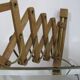 Applique murale/lampe à ciseaux. Holz Teak , Linus Bopp Limbach. Années 1970