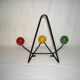 Coat hook; 3 balls - Dupré-Hauser from the 1950s