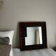 70×70 colonial style wall mirror – natural rattan frame, very good condition