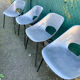 Four chairs 1953 Tonneau model design by Pierre Guariche Co.