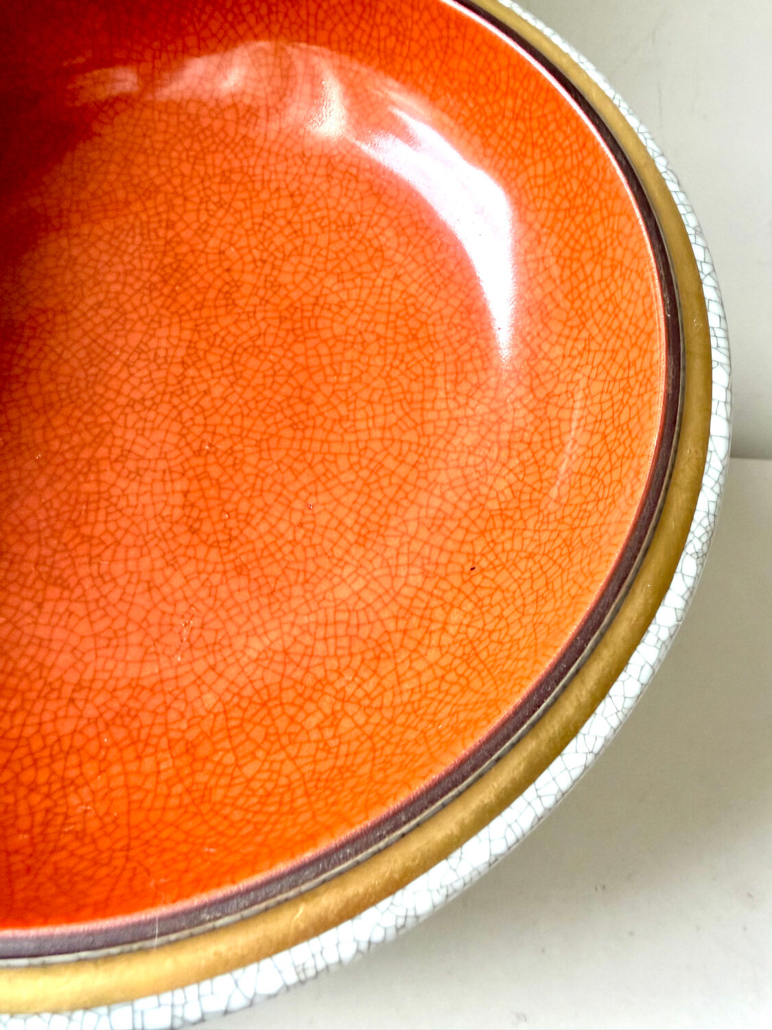 Royal Copenhagen  Porcelain crackle ware designed by Thorkild Olsen