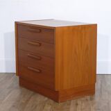 Scandinavian vintage teak chest of drawers 1960