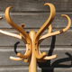Simple baumann light parrot coat rack