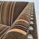 1970s, Danish 2 seater sofa, original condition, green velour, beech wood legs.