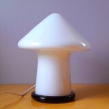 Lampe champignon en verre soufflé de Murano, 1980.