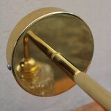 Brass and moulded glass sconce