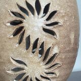 Openwork stoneware lamp, 1970.