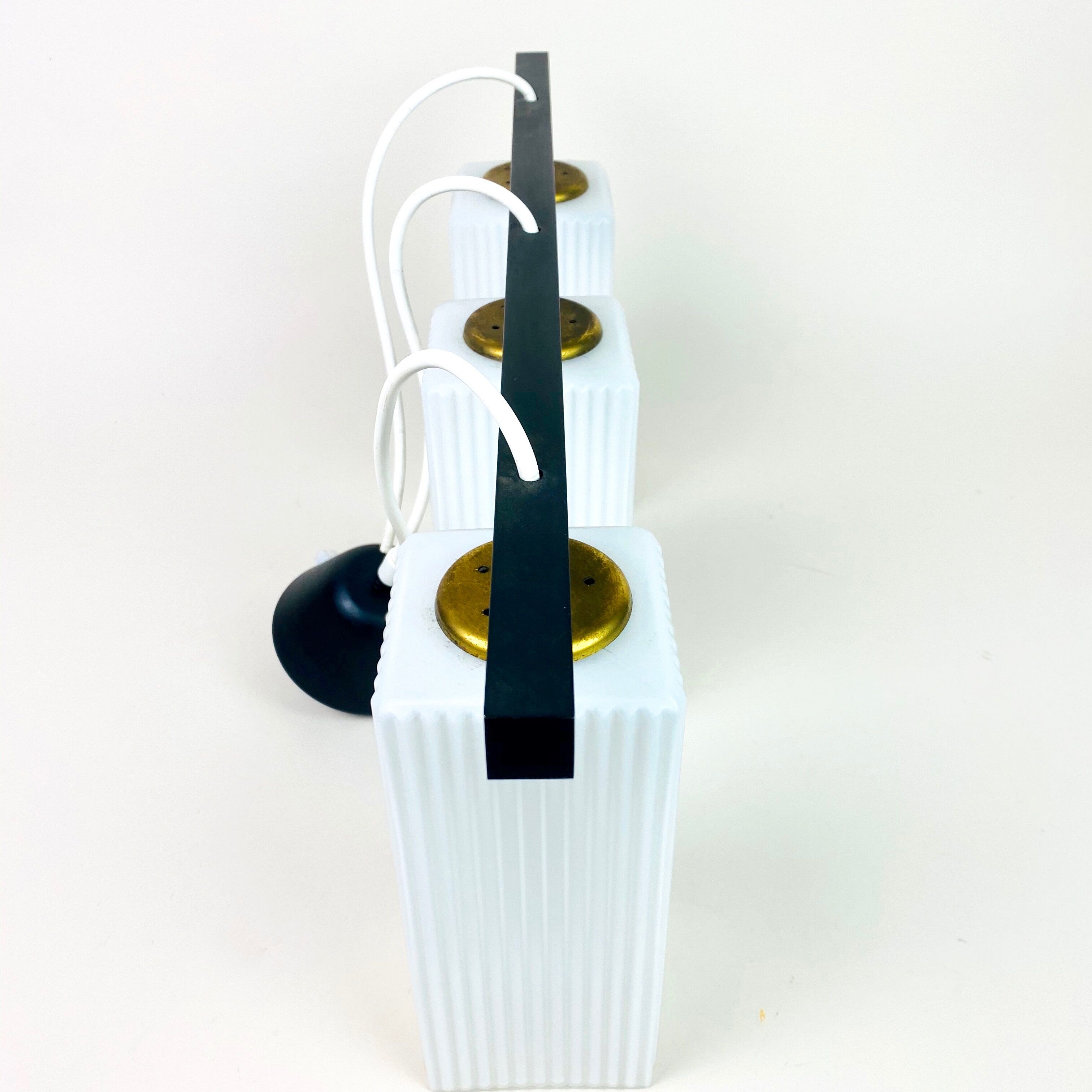 1960s bauhaus style pendant lamp, mid-century modern, Germany