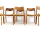 Set of 6 Niels Otto Møller for JL Møllers Møbelfabrik | model 71 - danish