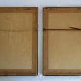 Set of 2 framed lithographs signed pierre joseph redoute