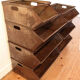 Set of 7 metal industrial lockers with spout "Valentini Lyon"
