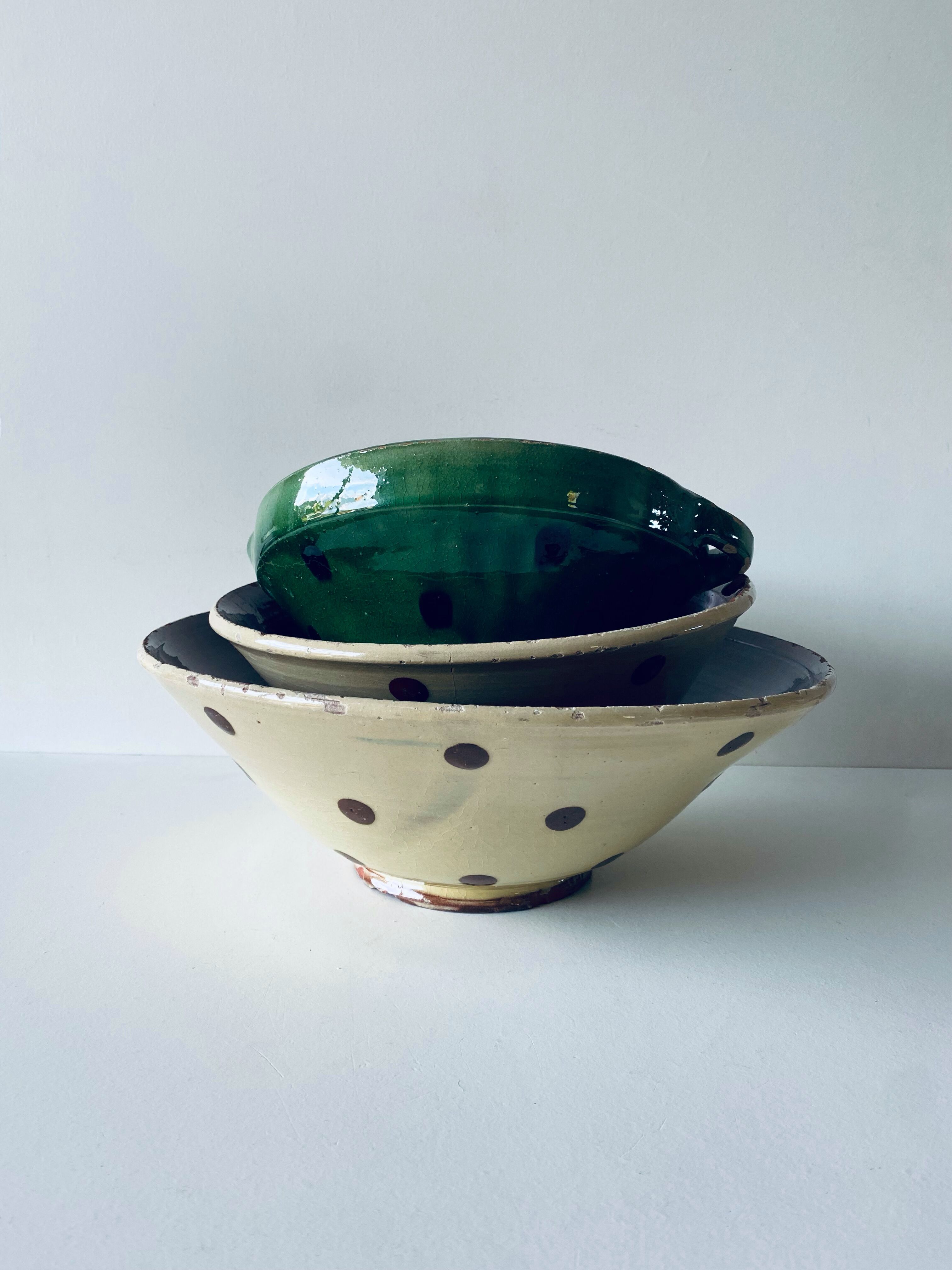 Old Savoyard pottery in terracotta