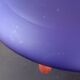 Murano indigo blue blown glass amphora shaped vase 1980