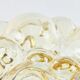 Large Amber Bubble Glass Ceiling Light/Flush Mount by Helena Tynell for Limburg, Germany, 1960s