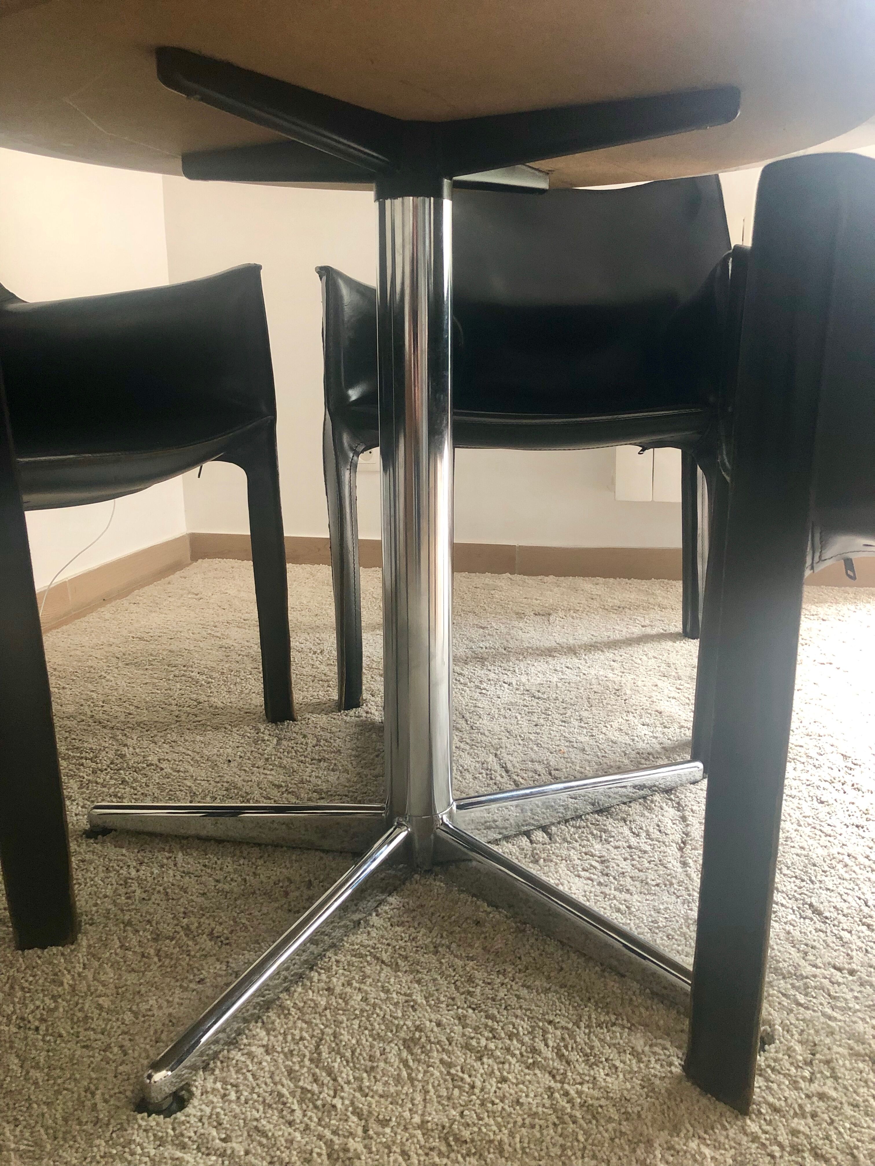 Round marble table 110 cm by Cassina