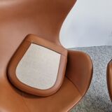 Pair of Arne Jacobsen Egg chairs by Fritz Hansen