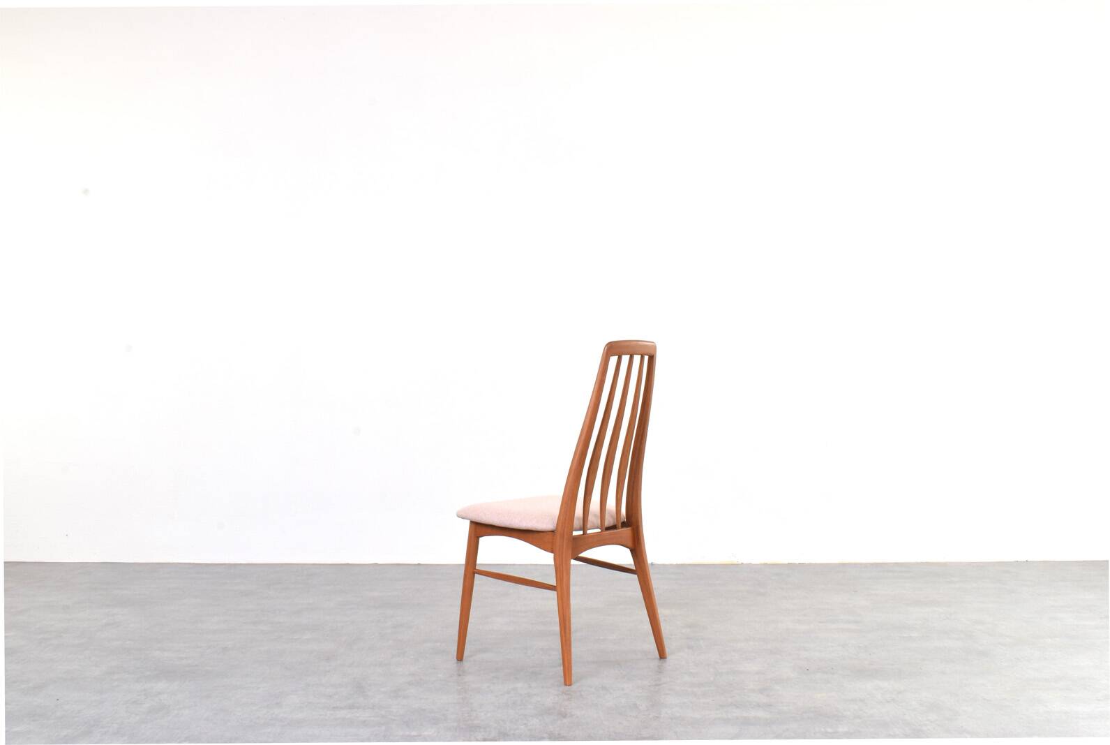 Teak & Wool Eva Dining Chairs by N. Koefoed for Koefoed Hornslet, 1960s