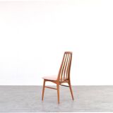Teak & Wool Eva Dining Chairs by N. Koefoed for Koefoed Hornslet, 1960s