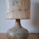 Vintage pyrite stone lamp