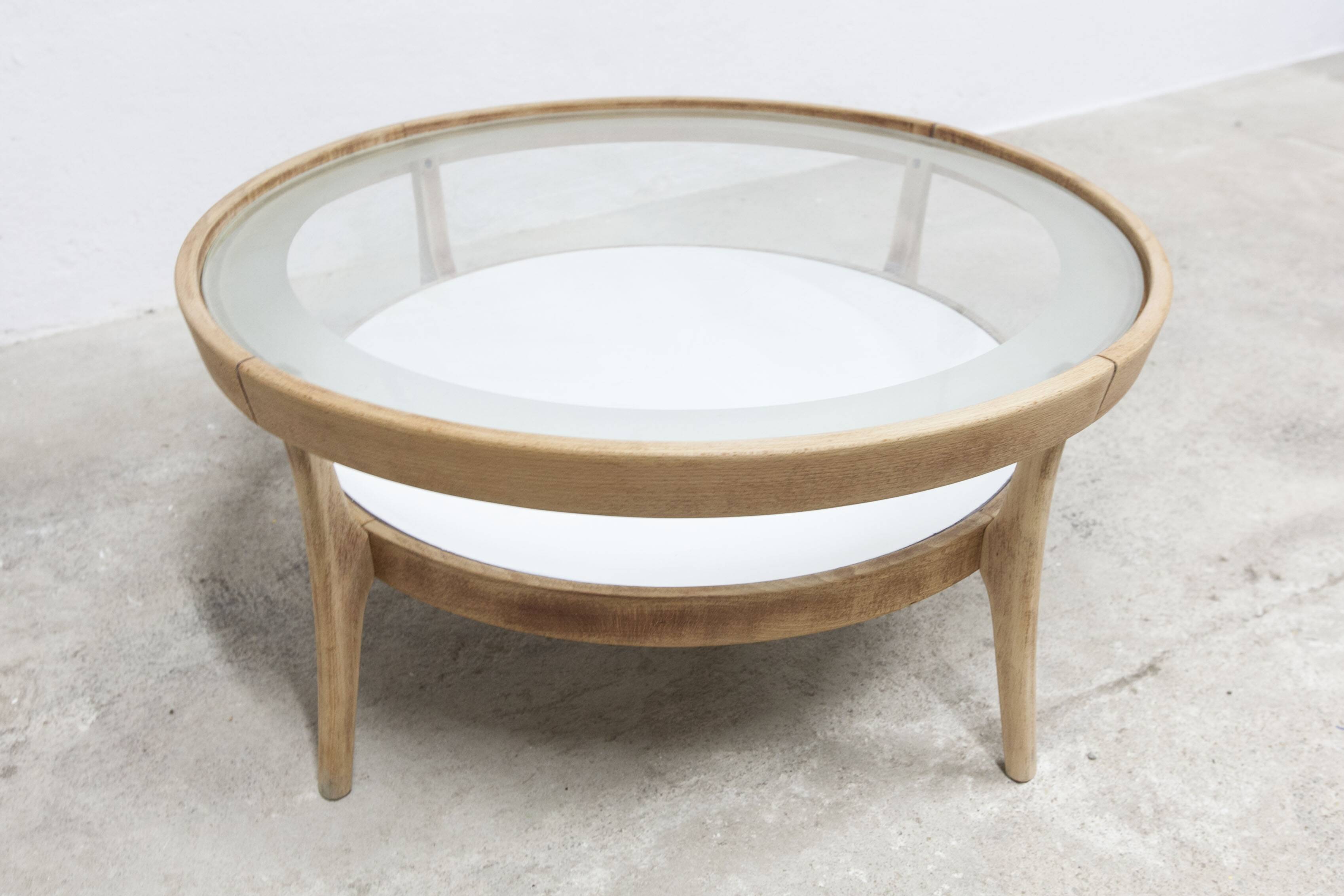 Baumann round coffee table model Dièse 1990