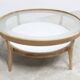 Baumann round coffee table model Dièse 1990