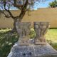 Pair of stone planters, 1930, 60x30cm