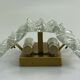 60s 70s lamp light wall lamp Kalmar Franken KG Ice Glass Design 60s