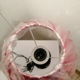 Art deco wrought iron floor lamp