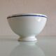 Old white bowl with blue gien porcelain eder